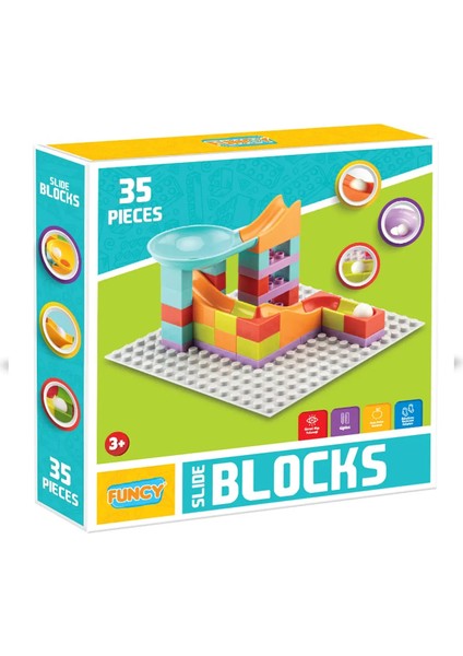 Slide Blocks 35 Parça Legoduplo Uyumlu 3+