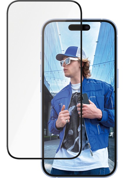 iPhone 16 15 Ultra-Wide Fit Tam Koruma Seramik Çerçeve Aparatlı Ekran Koruyucu fiyatları