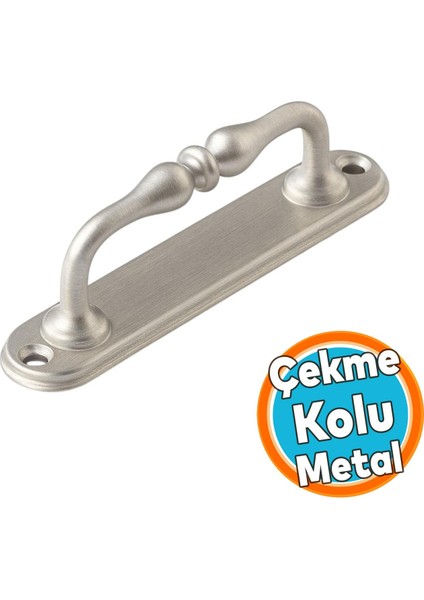 Metal Kapı Çekme Kolu 12 cm Tutamağı Kulp Saclı Kulpları Dolap Mobilya Dolap Çekmece Saten