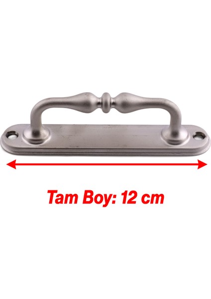 Metal Kapı Çekme Kolu 12 cm Tutamağı Kulp Saclı Kulpları Dolap Mobilya Dolap Çekmece Saten indirimleri