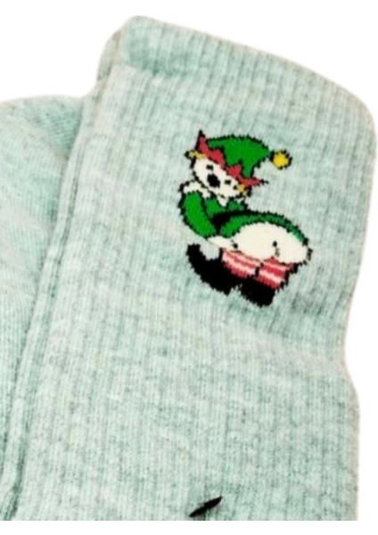 Neşeli Kolaj Çorap Popo Baskılı Esprili Kolej Çorap 2 Çift fiyatları