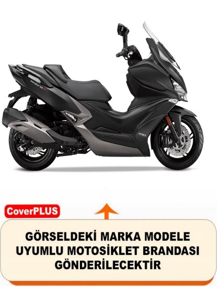 Reflektörlü Siyah Turuncu Dikişli Kymco Xciting S 400 Pro Branda Motosiket Brandası Motor Örtüsü Çadır Su Geçirmez Motosiklet Kılıfı Motor Brandası fiyatları