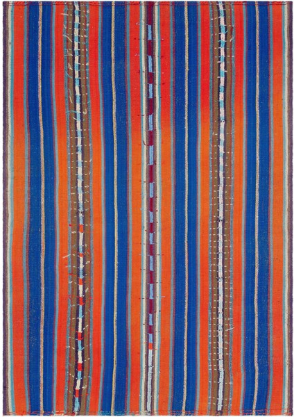 Iskece Bej Patchwork Yün Modern Desenli Yün Hav Toz Vermez Leke Tutmayan Salon Yolluk Mutfak El Dokuma Halı