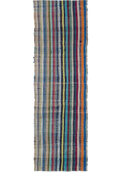 Iskece Turkuaz Eskitme Yün Modern Desenli Yün Hav Toz Vermez Leke Tutmayan Salon Yolluk Mutfak El Dokuma Halı