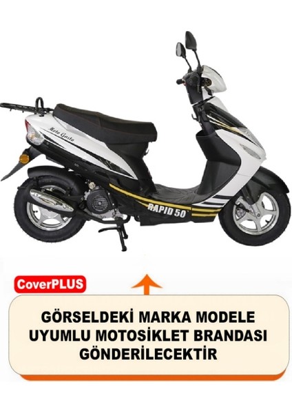 Reflektörlü Siyah Turuncu Dikişli Rmg Moto Gusto Rapid 50 Pro Branda Motosiket Brandası Motor Örtüsü Çadır Su Geçirmez Motosiklet Kılıfı Motor Brandası fiyatları