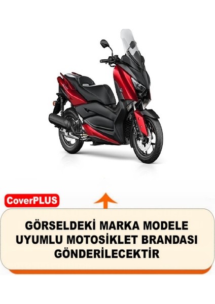 Reflektörlü Siyah Turuncu Dikişli Yamaha X-Max 125 Abs Pro Arka Çanta Uyumlu Branda Motosiket Brandası Motor Örtüsü Çadır Su Geçirmez Motosiklet Kılıfı Motor Brandası fiyatları