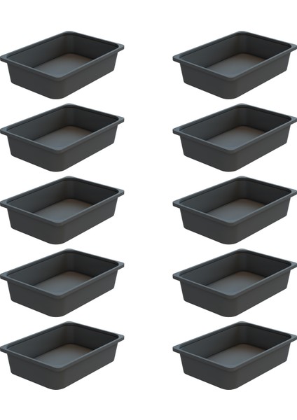 Montessori Oyuncak Dolabı Kutusu Saklama Kutusu 41X30.5X10 Çocuklar Için Aktivite Kutusu 10 Adet