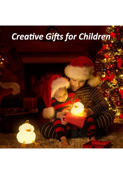 Çocuk Bebek Odası Kulaklık Figür Gece Lambası LED Işıklı Sevimli Figürlü Dokunmatik Silikon Şarjlı