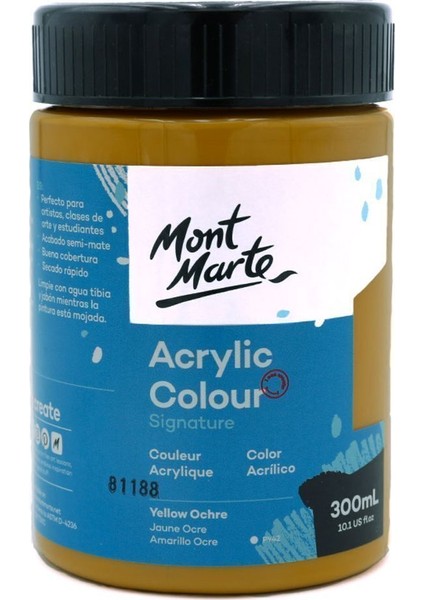 mm Akrilik Renkli Boya Signature 300ML - Yellow Ochre