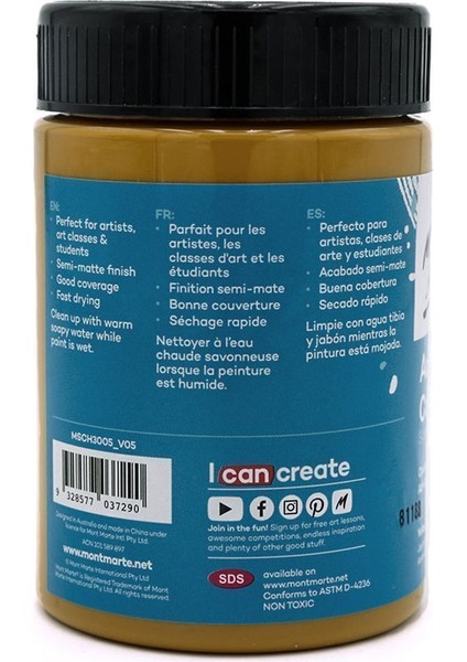 mm Akrilik Renkli Boya Signature 300ML - Yellow Ochre fiyatları