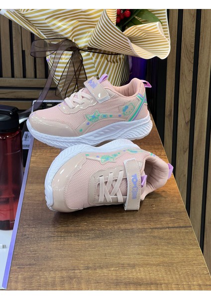 Kız Çocuk Ortopedik Spor Ayakkabı-Pudra-Su Yeşili fırsatları