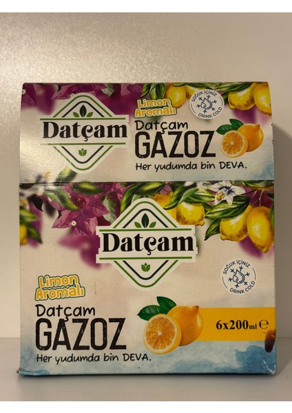 Limon Aromalı Datça Gazozu 200 ml 6'lı