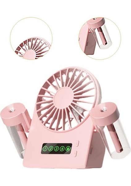 Taşınabilir Masaüstü Su Hazneli USB Şarjlı 4 Kademe Fan Vantilatör Soğutucu F8