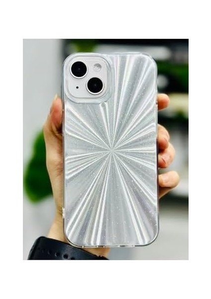 Aksesuar Iphone 13-14 - 15 ile Uyumlu Gümüş Prizma Model Silikon Kılıf fiyatları