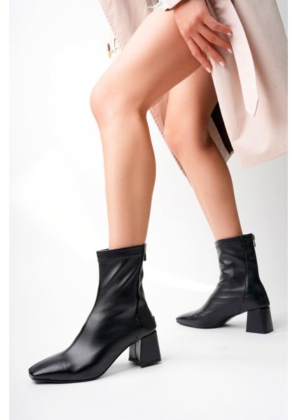 Streç Küt Kalıp Deri Bot Siyah fiyatları