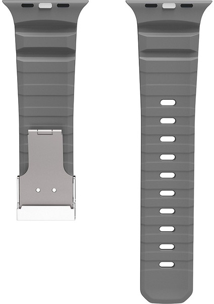 Apple Watch 7 45MM KRD-145 Metal Tokalı Silikon Kordon fiyatları