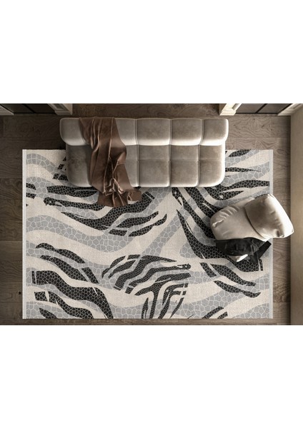 Modern Gri Pamuk Dikdörtgen Modern Desenli Pamuk Makinada Yıkanabilir Hav Toz Vermez Leke Tutmayan Kaymaz Taban Dijital Makine Baskı Salon Yolluk Mutfak Halı fiyatları