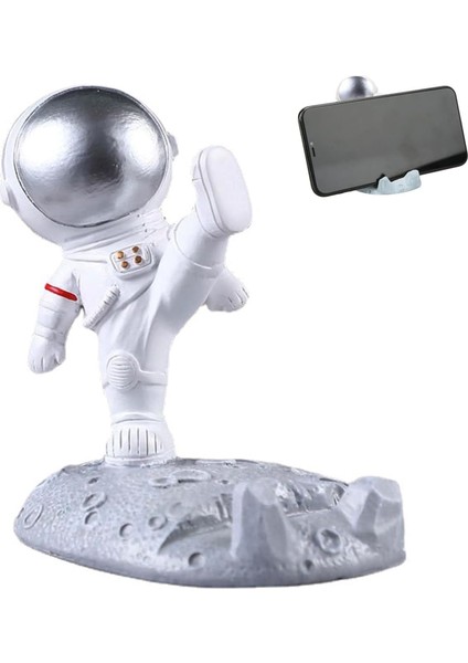 Cep Telefonu Standı, Astronot Figürü, Akıllı Telefon Standı, Sevimli Çalışma Masası, Astronot Dekorasyonu, Cep Telefonu Tutucu, Masa, Oturma Odası, Masa Dekorasyonu Için Cep Telefonu Standı, Ev