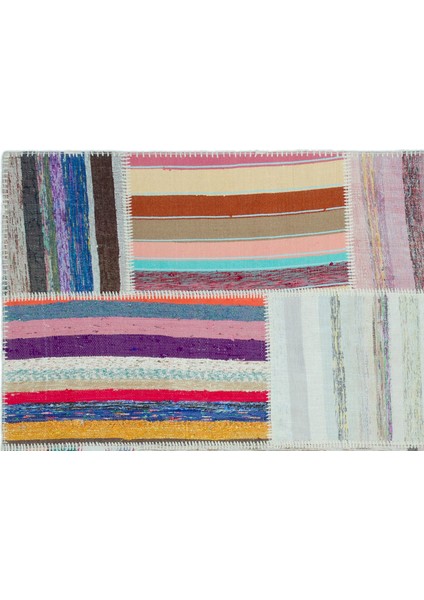 Iskece Bej Patchwork Yün Modern Desenli Yün Hav Toz Vermez Leke Tutmayan Salon Yolluk Mutfak El Dokuma Halı fırsatları