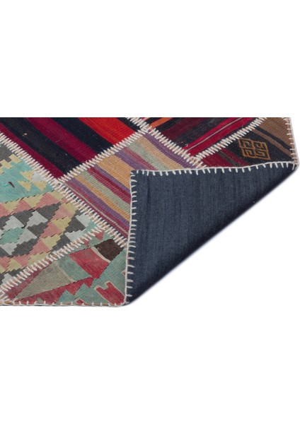 Atina Turkuaz Eskitme Yün Modern Desenli Yün Hav Toz Vermez Leke Tutmayan Salon Yolluk Mutfak El Dokuma Halı indirimleri