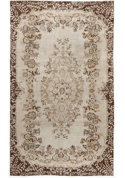 Atina Mavi Eskitme Yün Modern Desenli Yün Hav Toz Vermez Leke Tutmayan Salon Yolluk Mutfak El Dokuma Halı