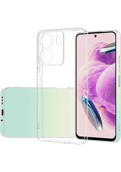 Xiaomi Ile Uyumlu Redmi 13C Kılıf Süper Silikon Kapak, Renksiz modelleri