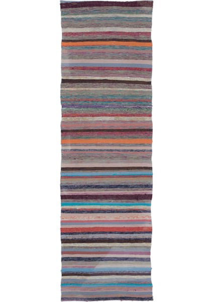 Kavala Kahverengi Göbekli Yün Modern Desenli Yün Hav Toz Vermez Leke Tutmayan Salon Yolluk Mutfak El Dokuma Halı