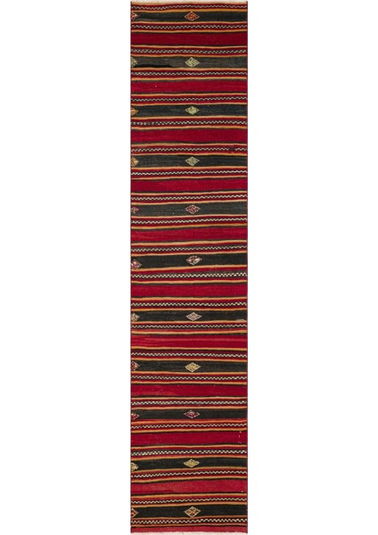 Teselya Bej Çizgili Yün Modern Desenli Yün Hav Toz Vermez Leke Tutmayan Salon Yolluk Mutfak El Dokuma Halı