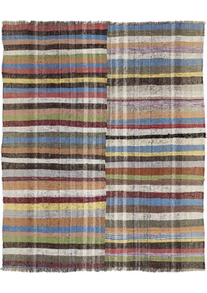 Atina Sarı Eskitme Yün Modern Desenli Yün Hav Toz Vermez Leke Tutmayan Salon Yolluk Mutfak El Dokuma Halı