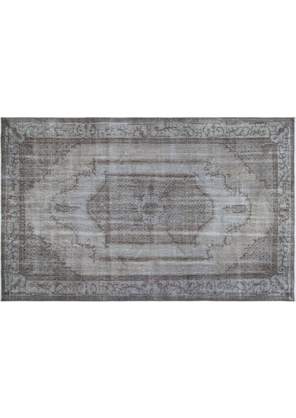 Gri Eskitme Yün Modern Desenli Yün Hav Toz Vermez Leke Tutmayan Salon Yolluk Mutfak El Dokuma Halı