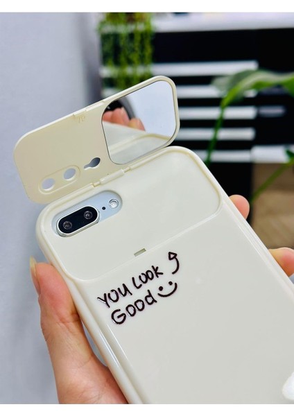 Aksesuar IPhone 6 Plus - 7 Plus - 8 Plus ile Uyumlu Aynalı Model Silikon Kılıf