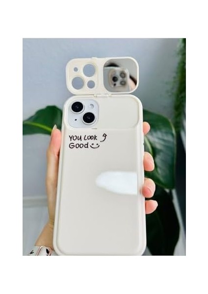 Aksesuar Iphone 14 Plus - 15 Plus ile Uyumlu Aynalı Tulip Tasarımlı Kenarları Silikon Kılıf modelleri