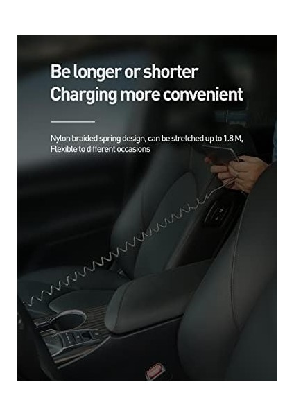 CA-7300 Lightning 90 Derece Spiral Ledli Örgü Kablo 3A 1.8m modelleri