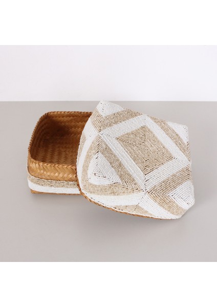 Mylamp Bali Bej Boncuklu Bambu Saklama Kutusu M fiyatları