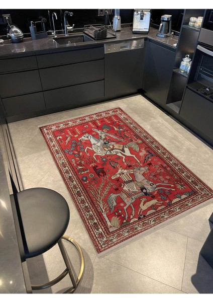 Drom Dokuma Taban Makinede Yıkanabilen Kilim Kaymaz Şönil Eski Çağ Tasarım Halı fiyatları