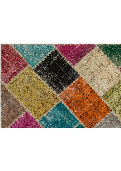 Atina Yeşil Eskitme Yün Modern Desenli Yün Hav Toz Vermez Leke Tutmayan Salon Yolluk Mutfak El Dokuma Halı fırsatları