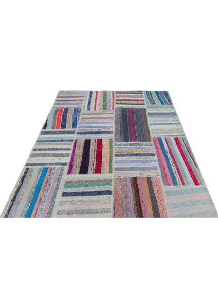 Iskece Bej Patchwork Yün Modern Desenli Yün Hav Toz Vermez Leke Tutmayan Salon Yolluk Mutfak El Dokuma Halı modelleri