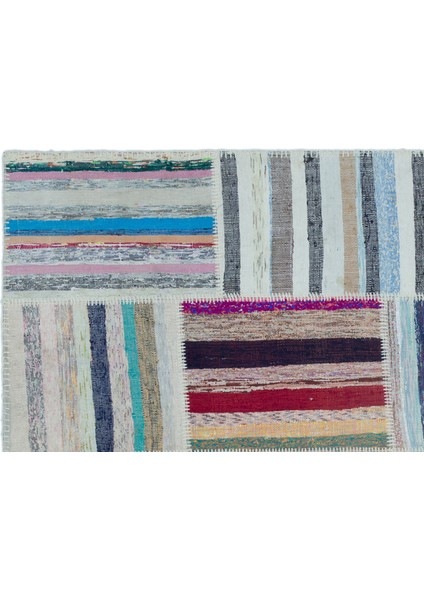 Iskece Bej Patchwork Yün Modern Desenli Yün Hav Toz Vermez Leke Tutmayan Salon Yolluk Mutfak El Dokuma Halı indirimleri
