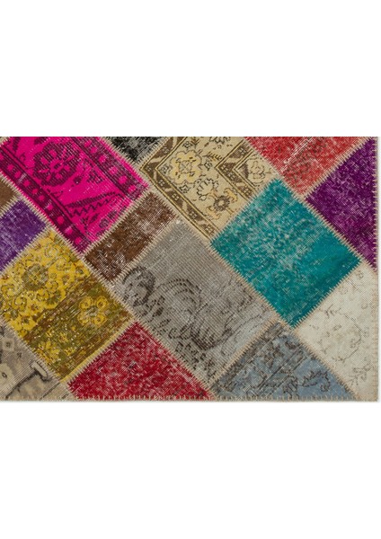 Atina Yeşil Eskitme Yün Modern Desenli Yün Hav Toz Vermez Leke Tutmayan Salon Yolluk Mutfak El Dokuma Halı indirimleri