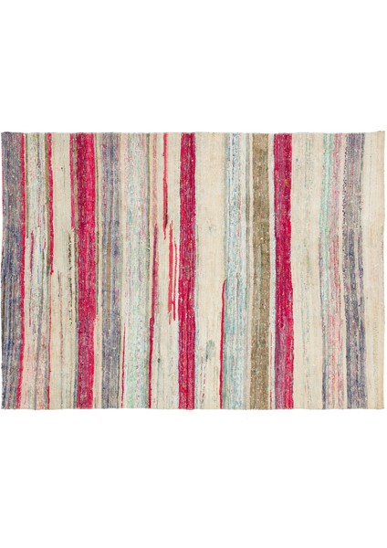 Teselya Bej Çizgili Yün Modern Desenli Yün Hav Toz Vermez Leke Tutmayan Salon Yolluk Mutfak El Dokuma Halı modelleri