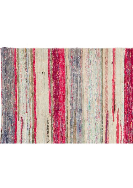 Teselya Bej Çizgili Yün Modern Desenli Yün Hav Toz Vermez Leke Tutmayan Salon Yolluk Mutfak El Dokuma Halı fırsatları