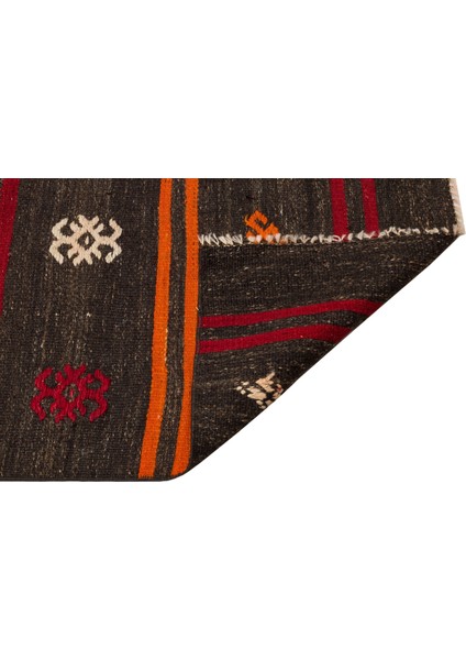 Teselya Kahverengi Çizgili Yün Modern Desenli Yün Hav Toz Vermez Leke Tutmayan Salon Yolluk Mutfak El Dokuma Halı fiyatları