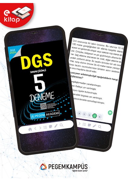 2026 Dgs Tamamı Çözümlü 5 E-Deneme fiyatları
