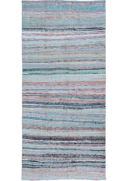 Girit Bej Çizgili Yün Modern Desenli Yün Hav Toz Vermez Leke Tutmayan Salon Yolluk Mutfak El Dokuma Halı