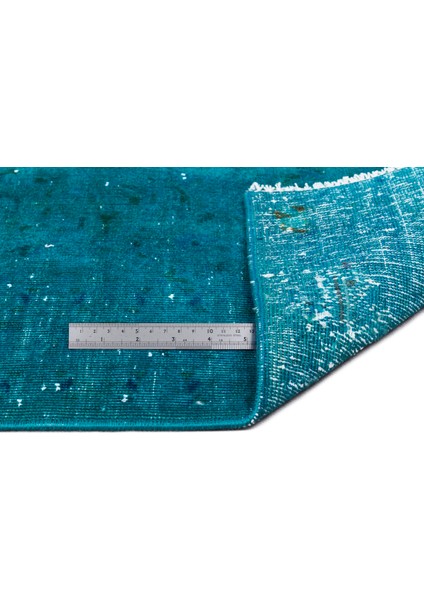 Turkuaz Eskitme Yün Modern Desenli Yün Hav Toz Vermez Leke Tutmayan Salon Yolluk Mutfak El Dokuma Halı fiyatları