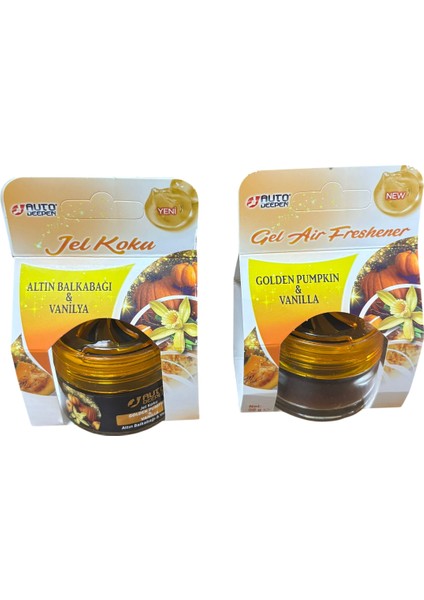 Jel Kavanoz Koku Altın Balkabağı - Vanilya Kokulu 2 Adet Fiyatıdır