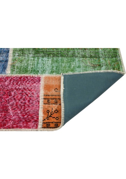 Iskece Kırmızı Patchwork Yün Modern Desenli Yün Hav Toz Vermez Leke Tutmayan Salon Yolluk Mutfak El Dokuma Halı fiyatları