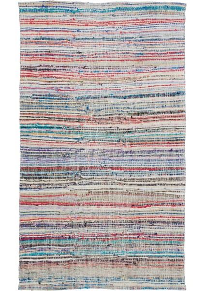 Iskece Turkuaz Eskitme Yün Modern Desenli Yün Hav Toz Vermez Leke Tutmayan Salon Yolluk Mutfak El Dokuma Halı