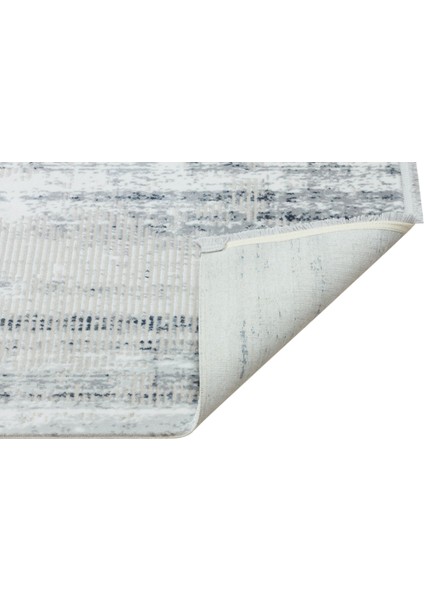 Hartford Mavi Çerçeveli Etnik Modern Desenli Akrilik Hav Vermeyen Leke Tutmayan Kolay Temizlenen Yumuşak Makine Salon Yolluk Mutfak Halı fırsatları