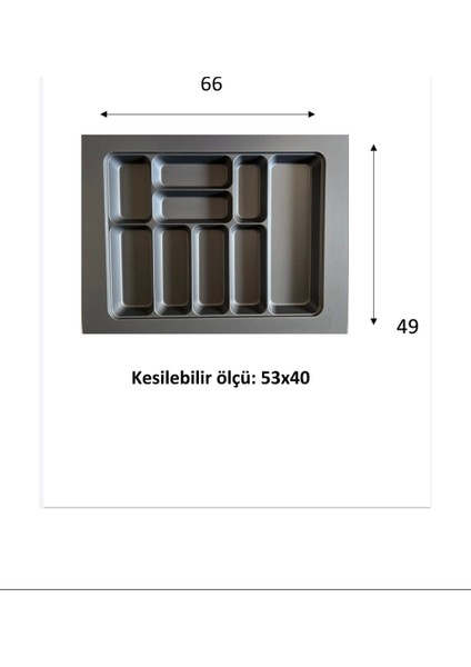 66X49 Eco Lüks Modüler Kaşıklık -20356